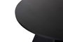 Hanah Home Mesa de Comedor 120x120 cm, Tablero de Melamina Negro Madera, Robusta 60 kg de Carga, Grosor 25 mm - Virella Wood Black